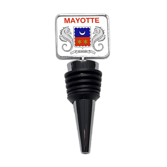 Mayotte Country Flag Wine Bottle Stopper