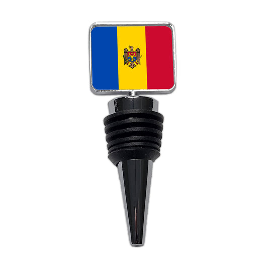 Moldova Country Flag Wine Bottle Stopper