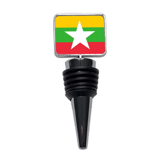 Myanmar Country Flag Wine Bottle Stopper