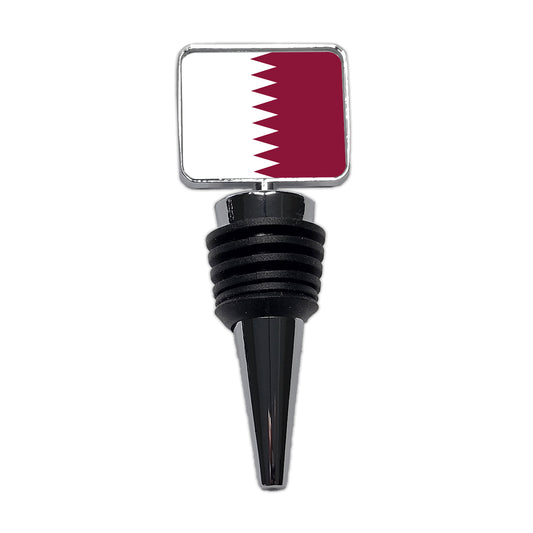 Qatar Country Flag Wine Bottle Stopper