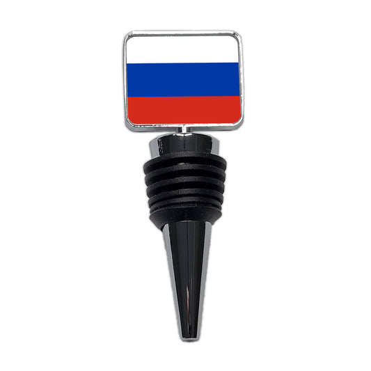Russian Federation Country Flag Wine Bottle Stopper