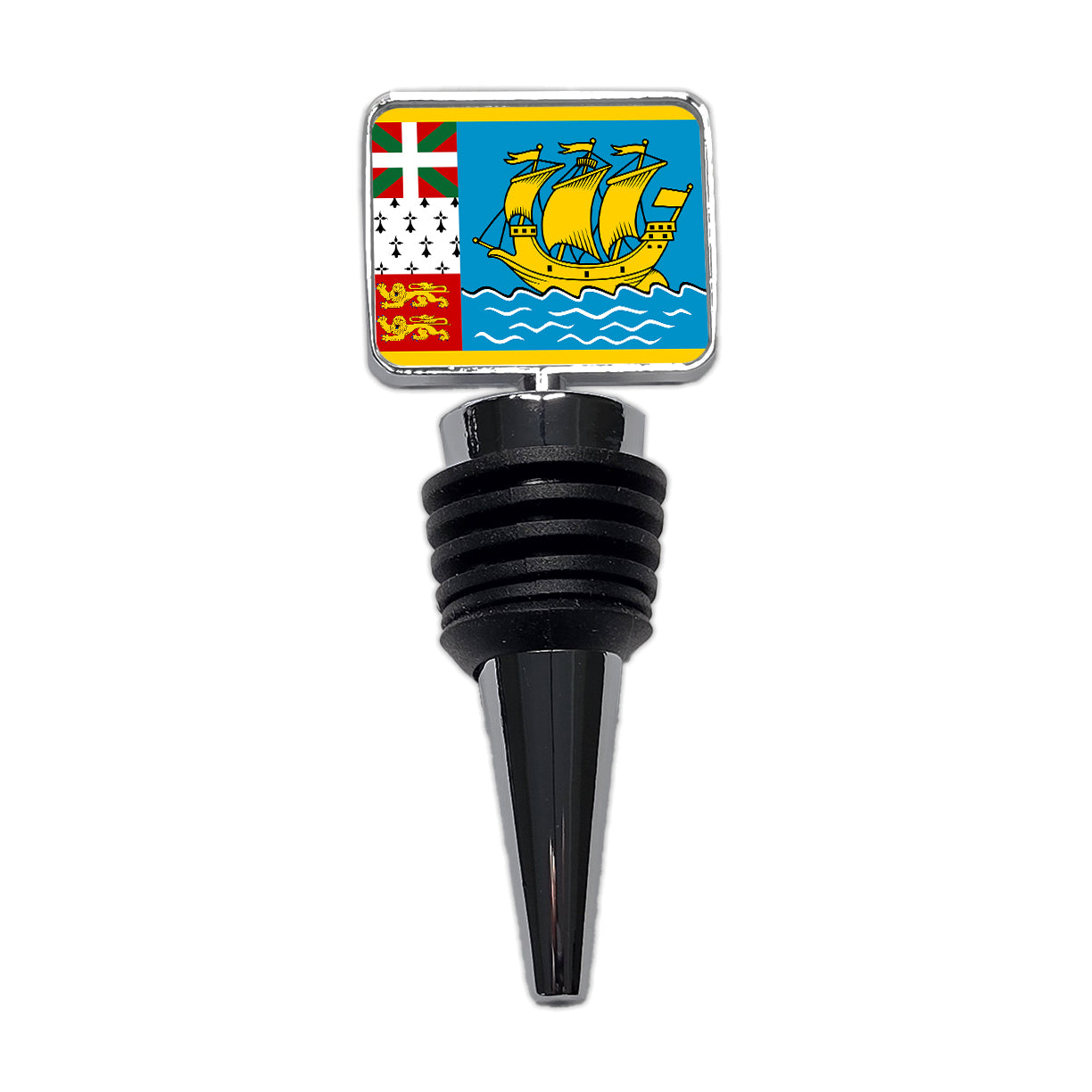 Saint Pierre and Miquelon Country Flag Wine Bottle Stopper