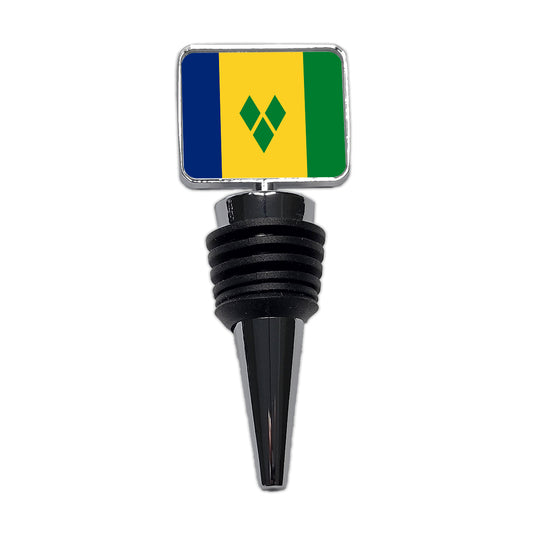 Saint Vincent and the Grenadines Country Flag Wine Bottle Stopper