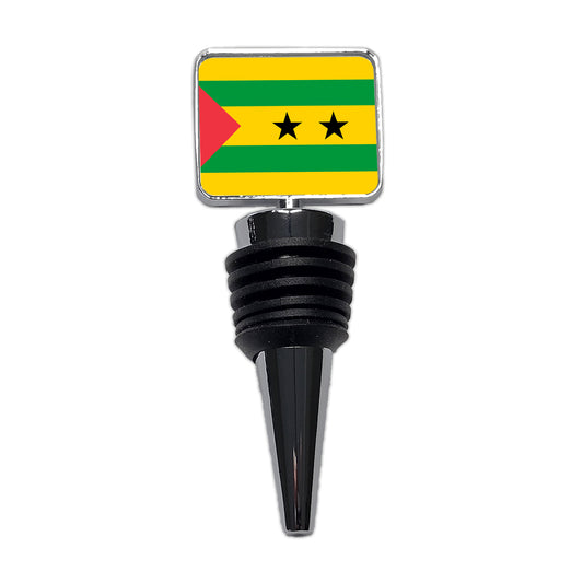 Sao Tome and Principe Country Flag Wine Bottle Stopper