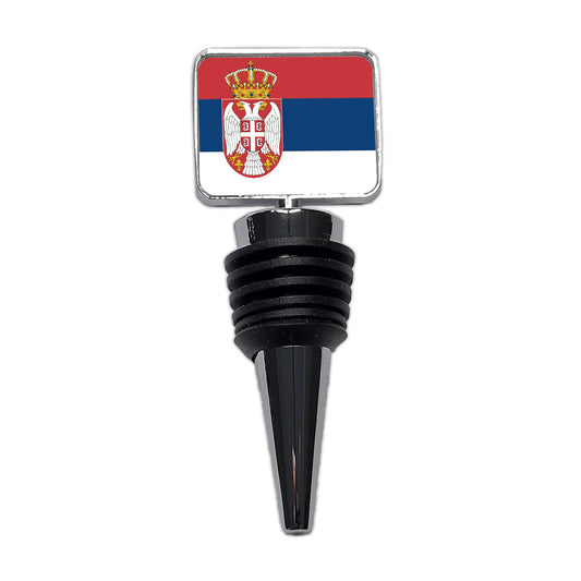 Serbia Country Flag Wine Bottle Stopper