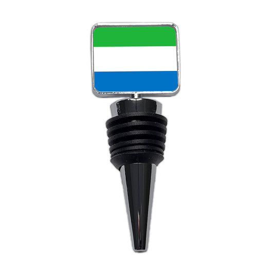 Sierra Leone Country Flag Wine Bottle Stopper