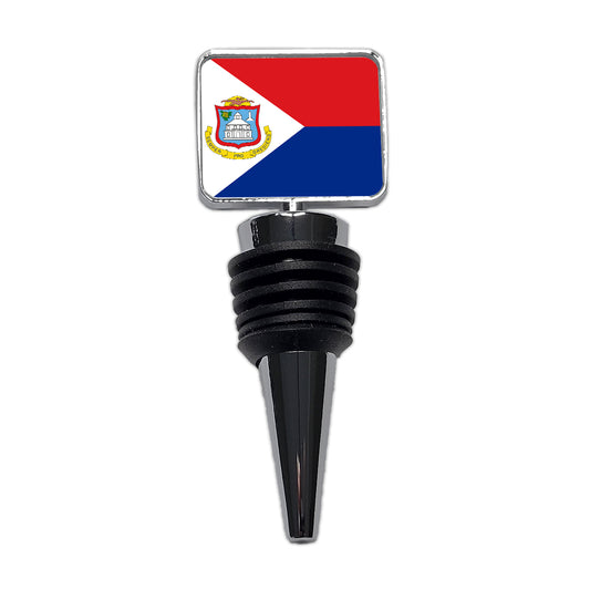 Sint Maarten (Dutch part) Country Flag Wine Bottle Stopper