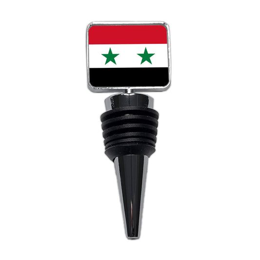 Syrian Arab Republic Country Flag Wine Bottle Stopper