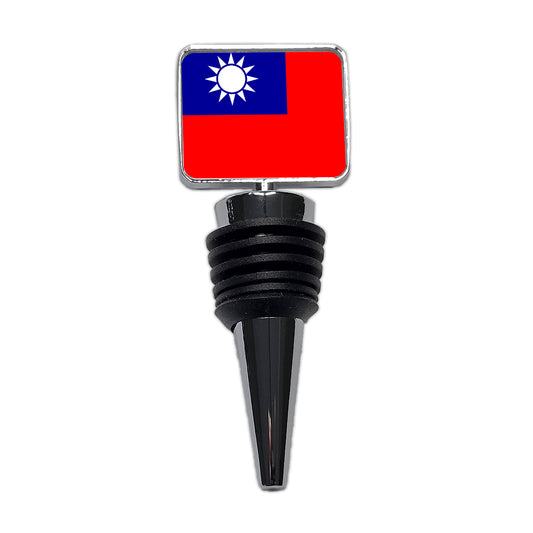 Taiwan Country Flag Wine Bottle Stopper
