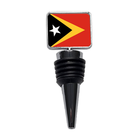 Timor-Leste Country Flag Wine Bottle Stopper