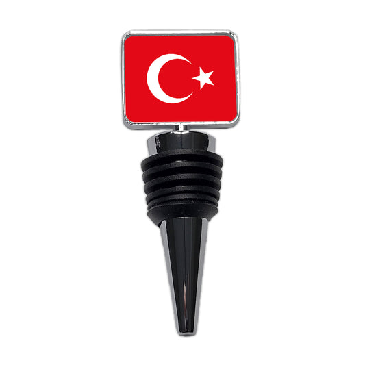 Turkey Country Flag Wine Bottle Stopper