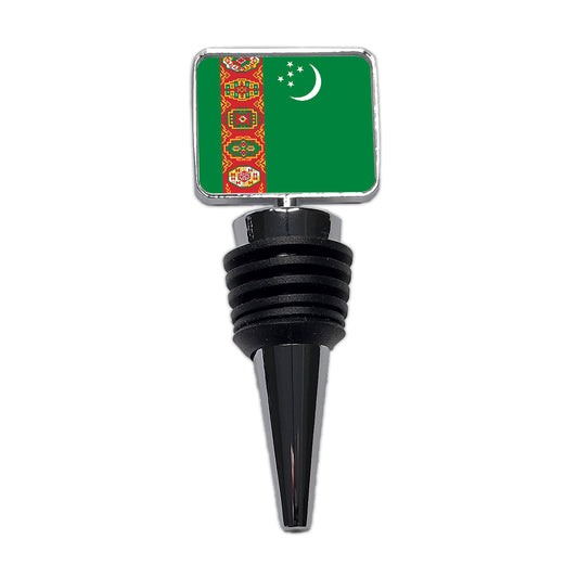 Turkmenistan Country Flag Wine Bottle Stopper