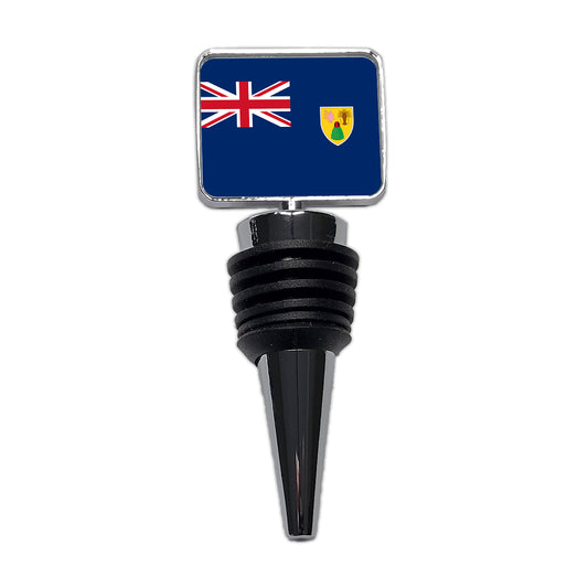 Turks and Caicos Islands Country Flag Wine Bottle Stopper