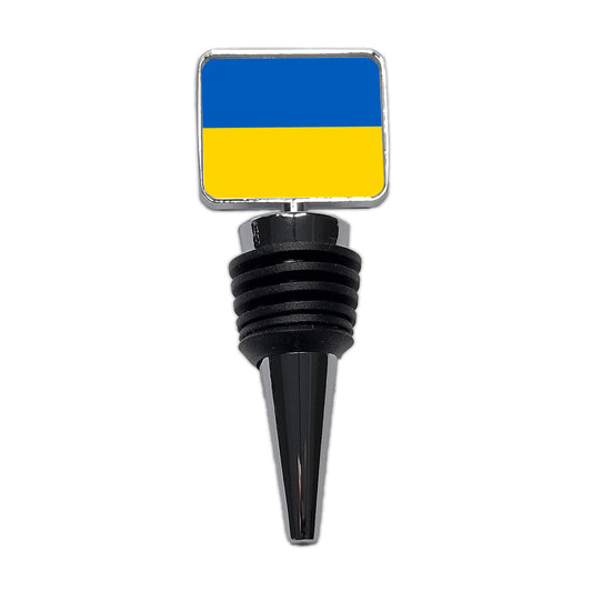 Ukraine Country Flag Wine Bottle Stopper