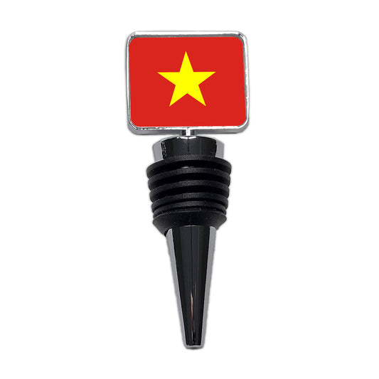 Viet Nam Country Flag Wine Bottle Stopper