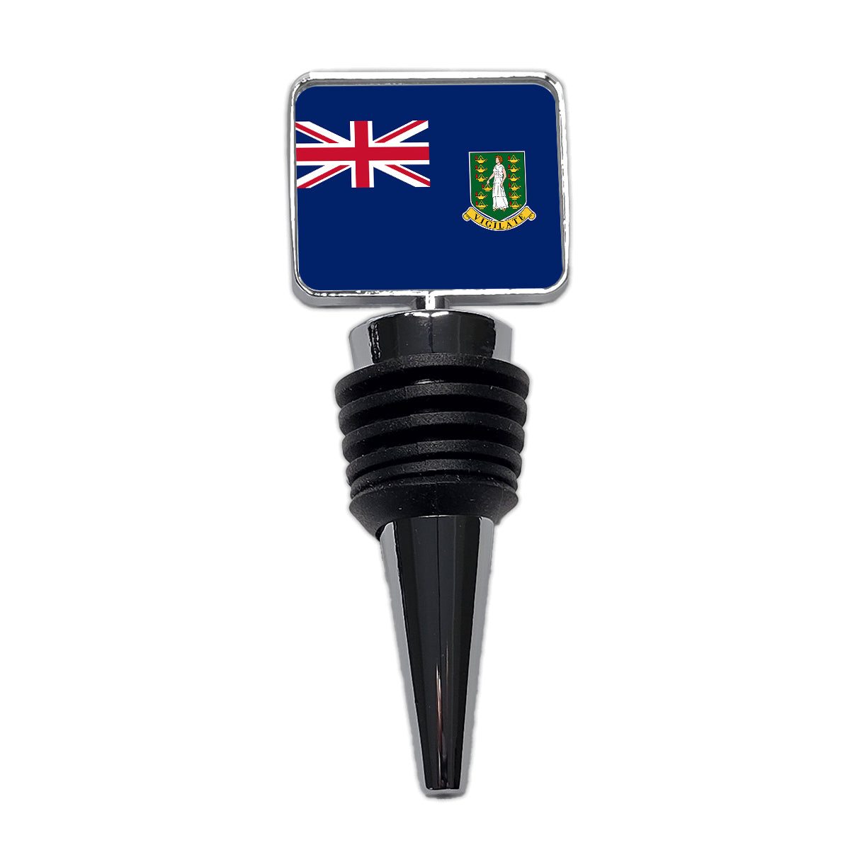 Virgin Islands (British) Country Flag Wine Bottle Stopper