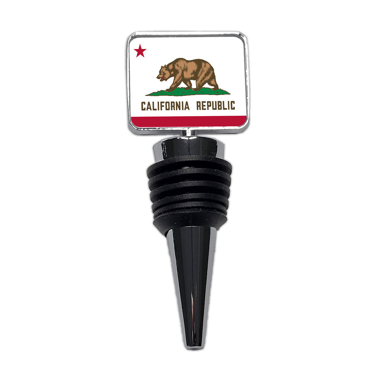 California CA State Flag Wine Bottle Stopper