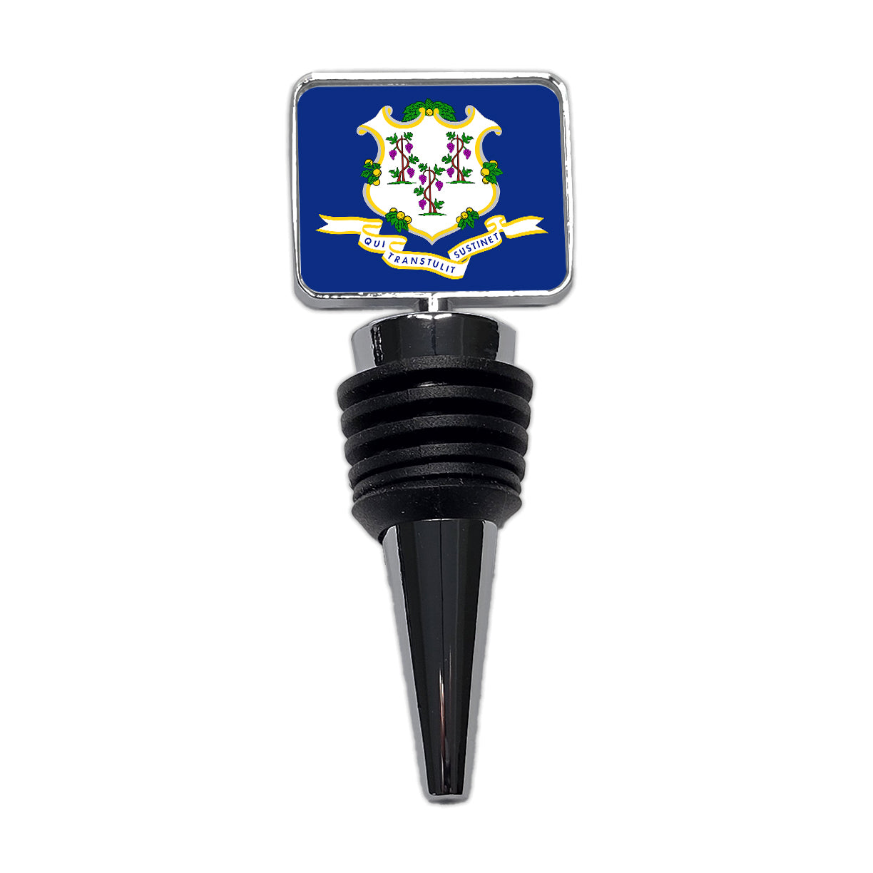 Connecticut CT State Flag Wine Bottle Stopper