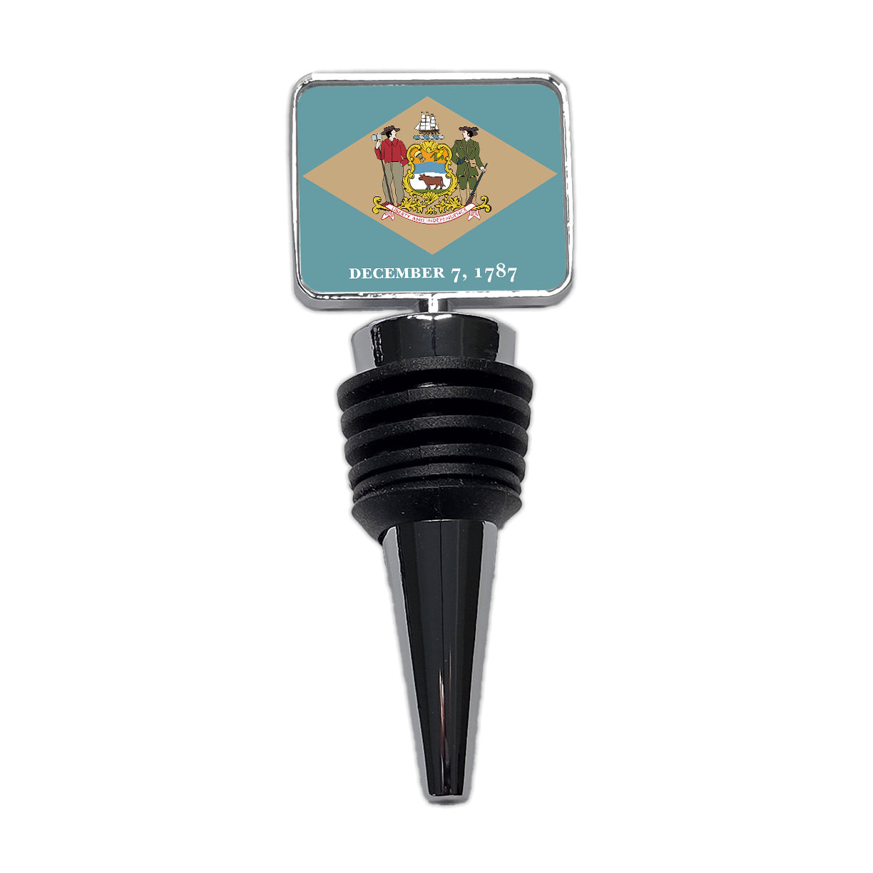 Delaware DE State Flag Wine Bottle Stopper