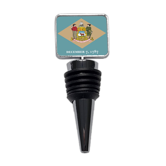 Delaware DE State Flag Wine Bottle Stopper