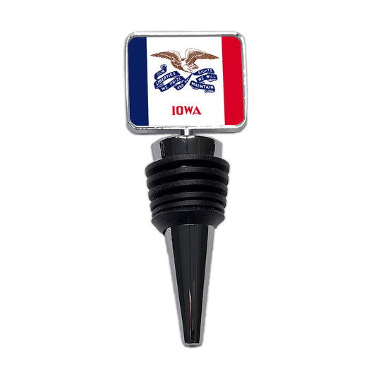 Iowa IA State Flag Wine Bottle Stopper