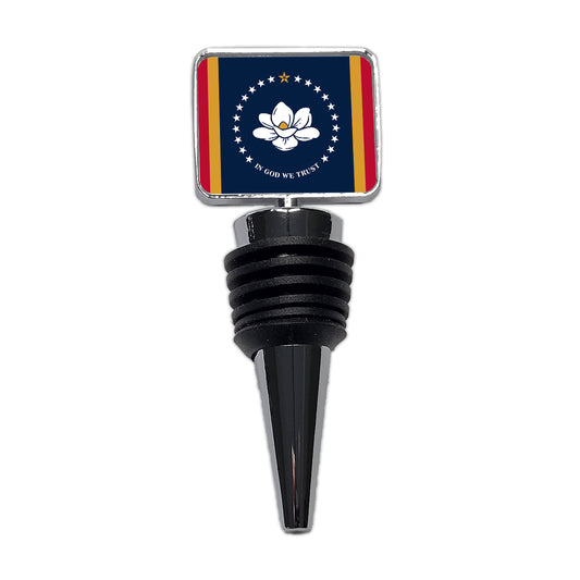 Mississippi MS State Flag Wine Bottle Stopper