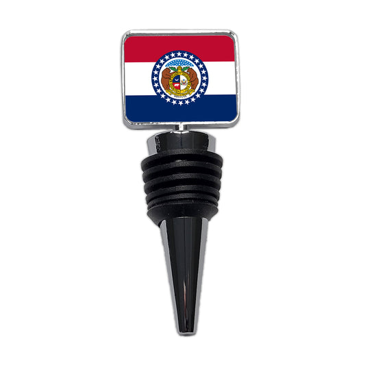 Missouri MO State Flag Wine Bottle Stopper