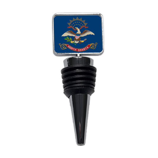 North Dakota ND State Flag Wine Bottle Stopper