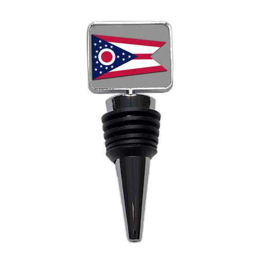Ohio OH State Flag Wine Bottle Stopper