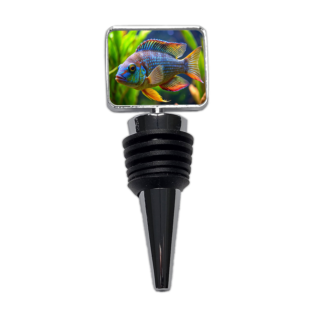 Cichlid Aquarium Fish Wine Bottle Stopper