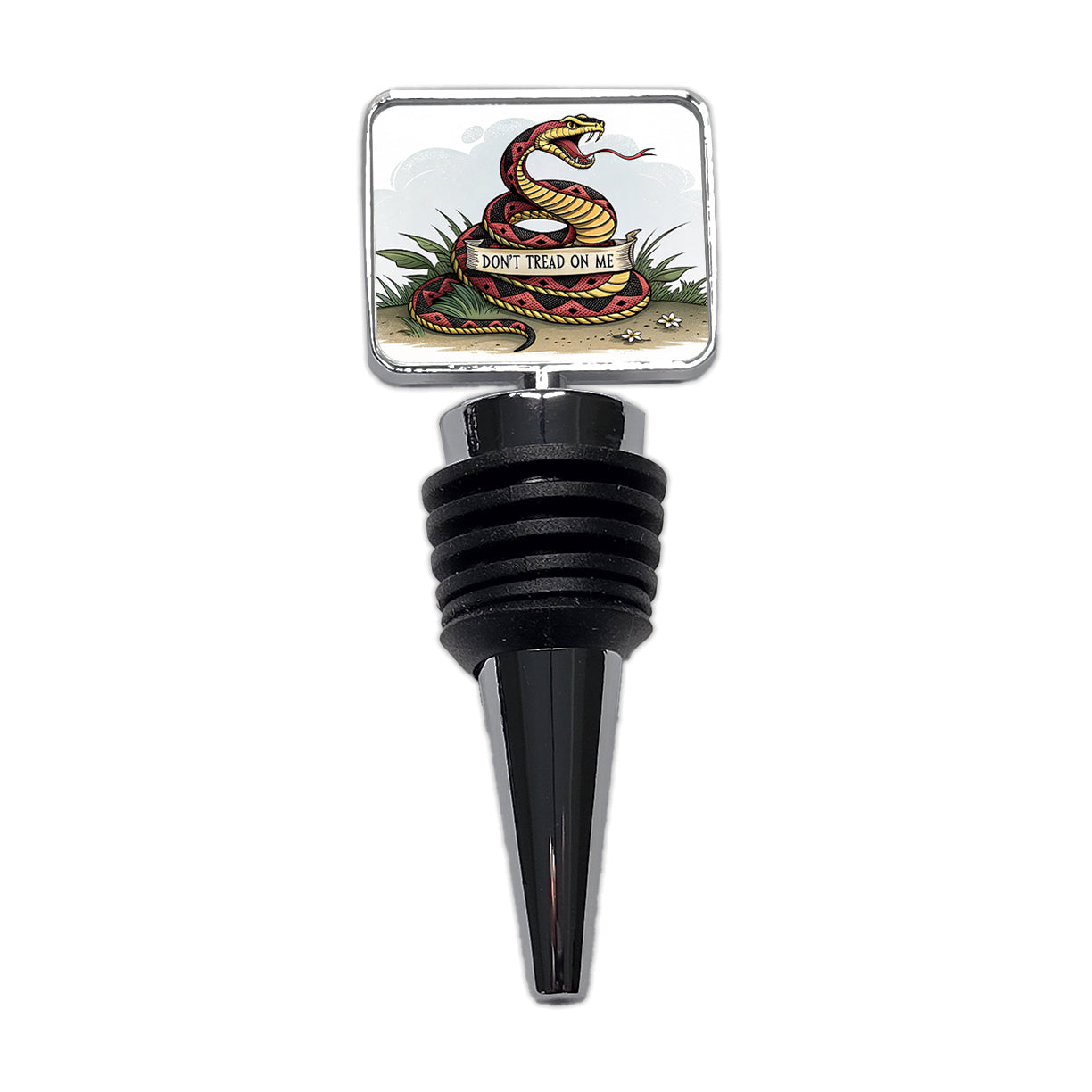 Don't Tread On Me Snake Wine Bottle Stopper