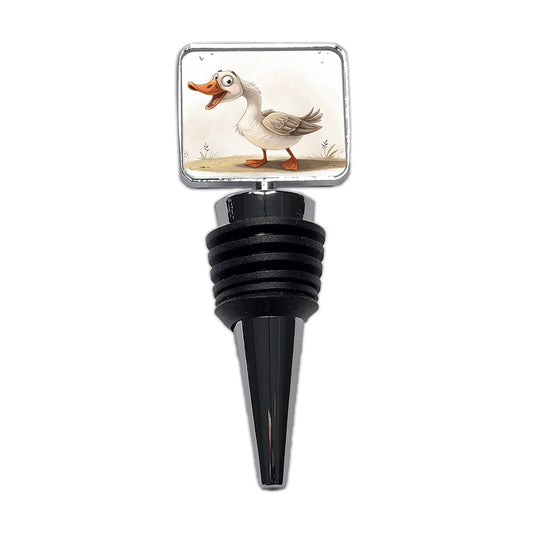 Funny Silly Goose Wine Bottle Stopper