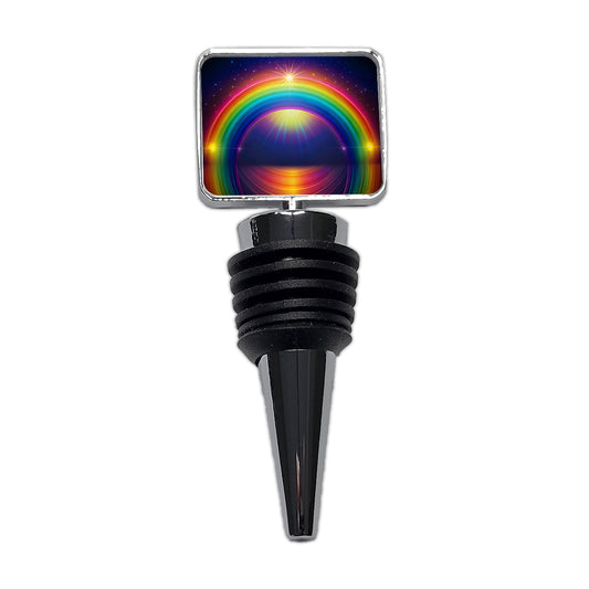 Glowing Rainbow Wine Bottle Stopper