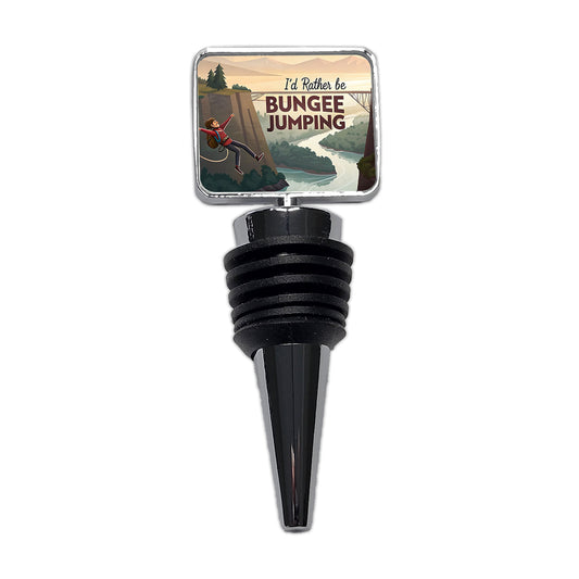 I'd Rather Be Bungee Jumping Wine Bottle Stopper