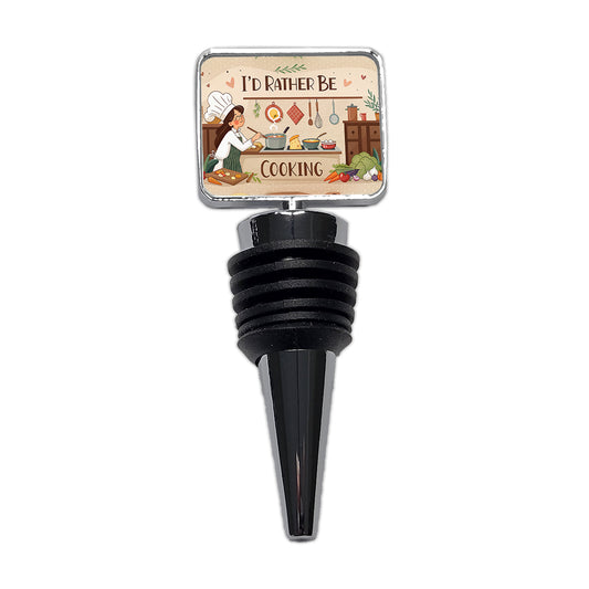 I'd Rather Be Cooking Cook Wine Bottle Stopper