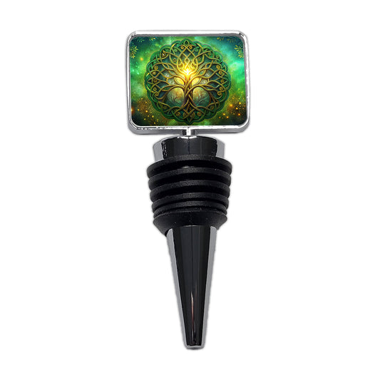 Irish Celtic Elegant Tree Of Life Wine Bottle Stopper