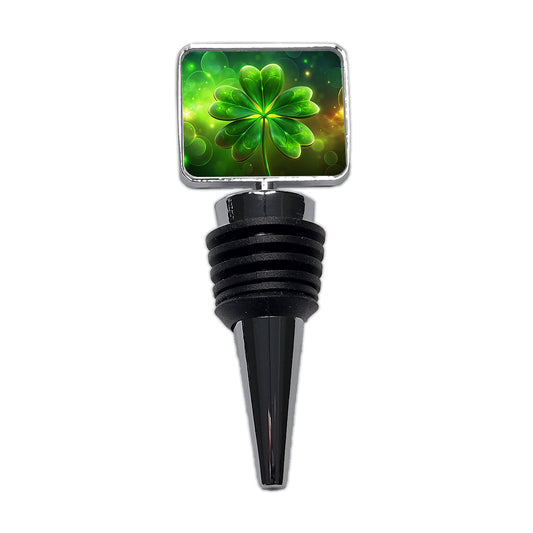 Lucky Irish Five Leaf Clover Wine Bottle Stopper