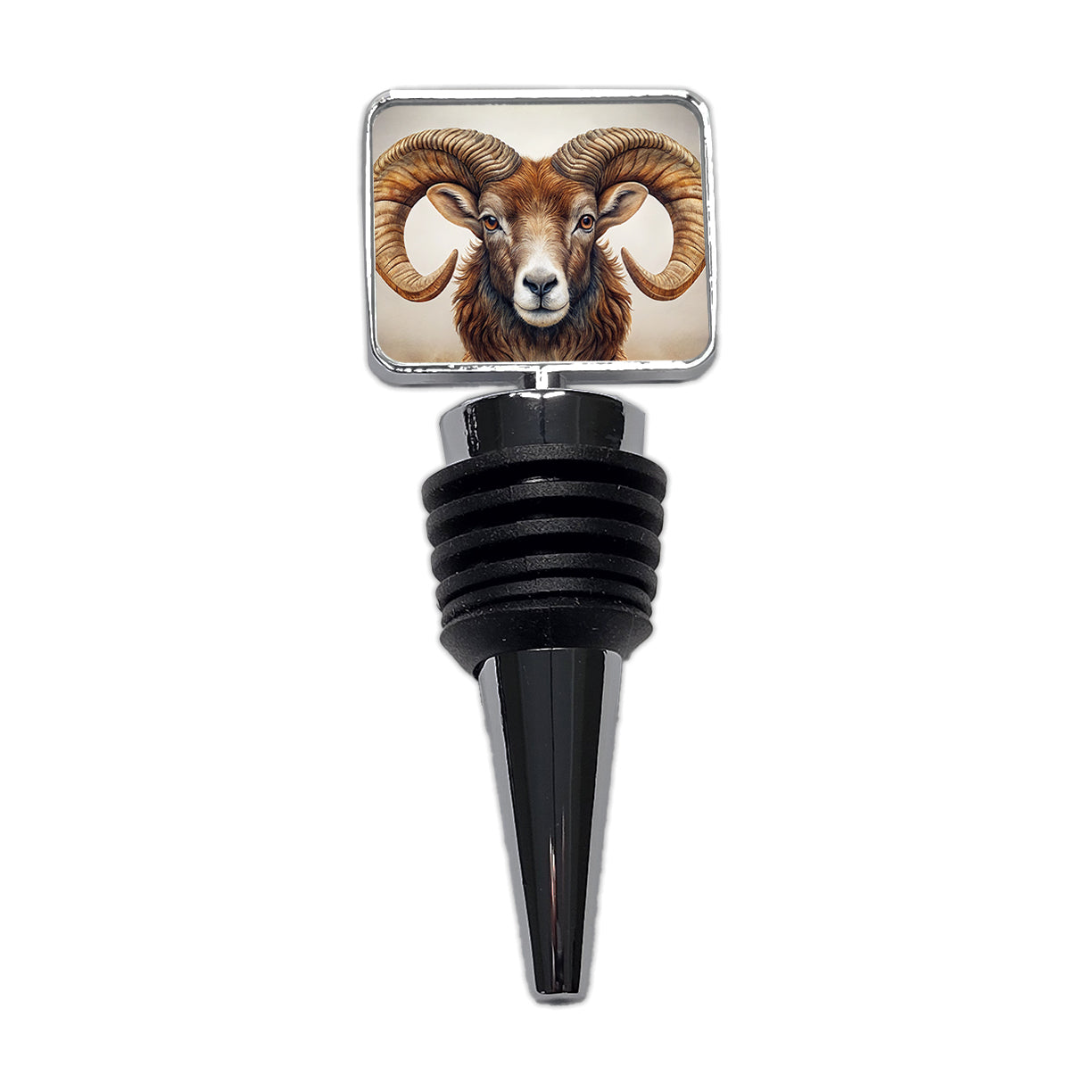 Ram's Head Wine Bottle Stopper