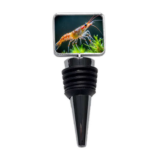 Shrimp Swimming Wine Bottle Stopper