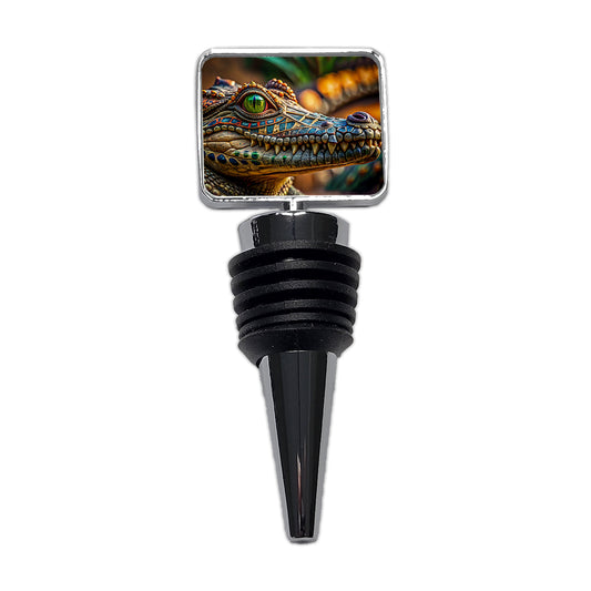 Stylish Colorful Alligator Head Wine Bottle Stopper