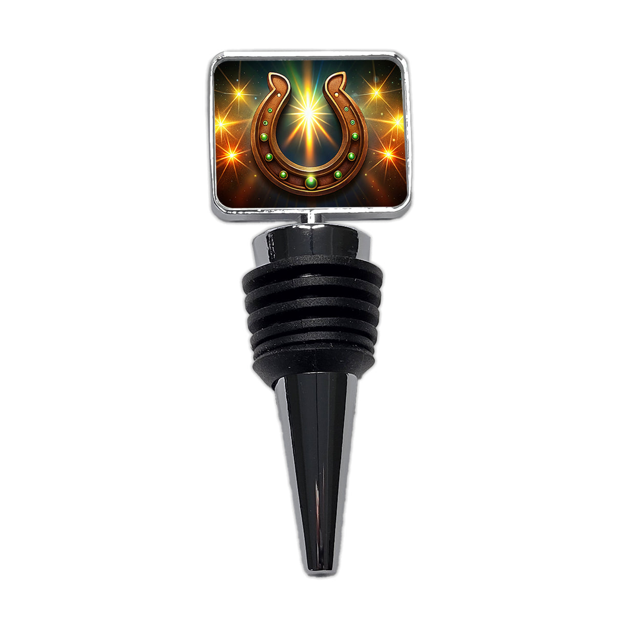 The Lucky Horseshoe Wine Bottle Stopper