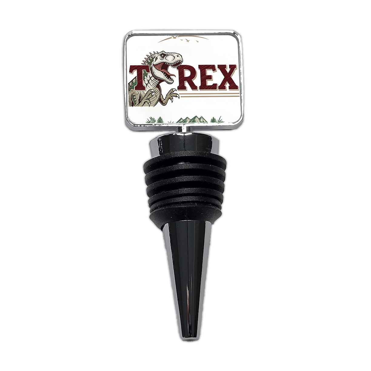 Tyrannosaurus T-Rex Dinosaur Cartoon Wine Bottle Stopper