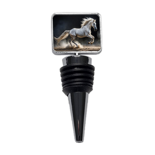 White Horse Galloping Wine Bottle Stopper