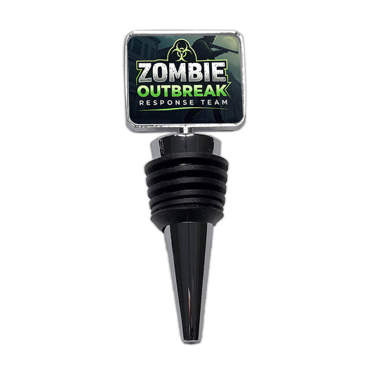 Zombie Outbreak Response Team Biohazard Design Wine Bottle Stopper