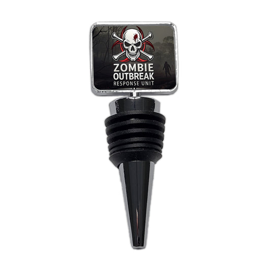 Zombie Outbreak Response Unit Biohazard Wine Bottle Stopper