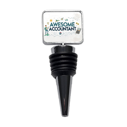 Awesome Accountant Inspirational Wine Bottle Stopper