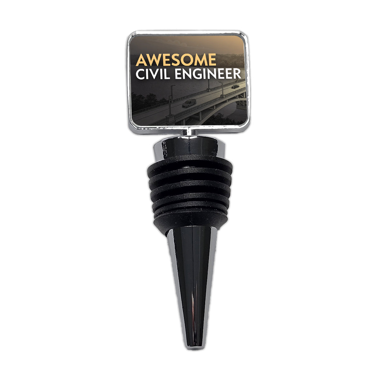 Awesome Civil Engineer Inspirational Wine Bottle Stopper