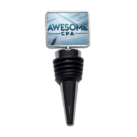 Awesome CPA Inspirational Wine Bottle Stopper