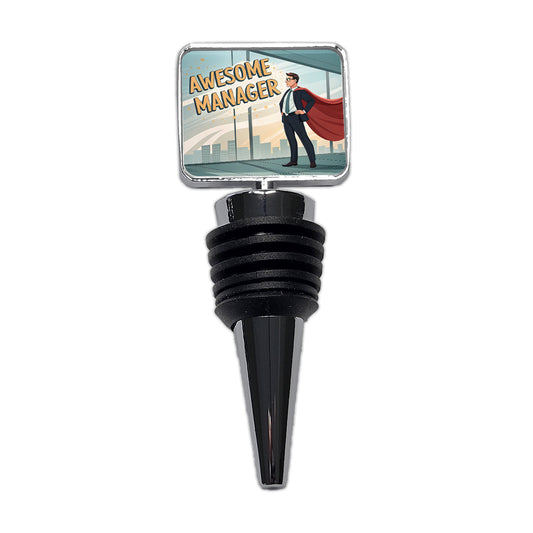 Awesome Manager Man Male Inspirational Wine Bottle Stopper