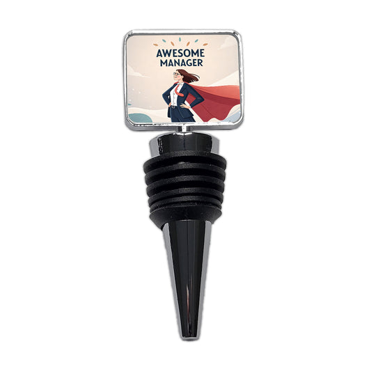 Awesome Manager Woman Female Inspirational Wine Bottle Stopper